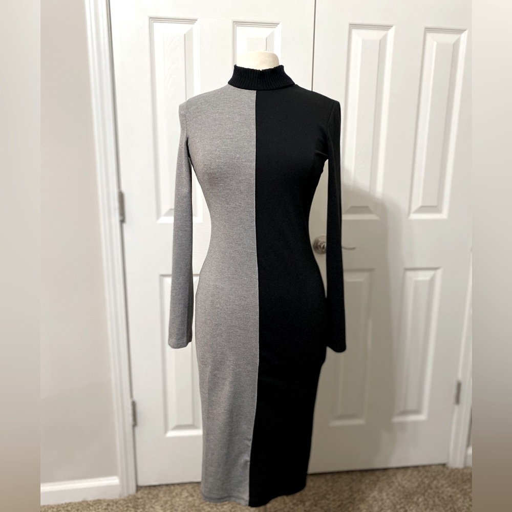 Zara two-toned sweater dress